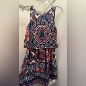Bohemian Sleeveless Dress with Mandala Print